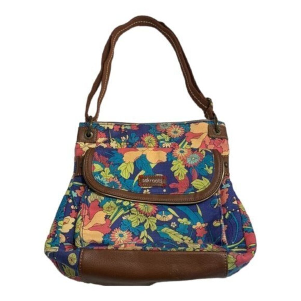 Sakroots Multi Color Floral Design Hobo Bag EUC #0087
